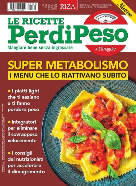 Le Ricette PerdiPeso – Febbraio 2020 Cover