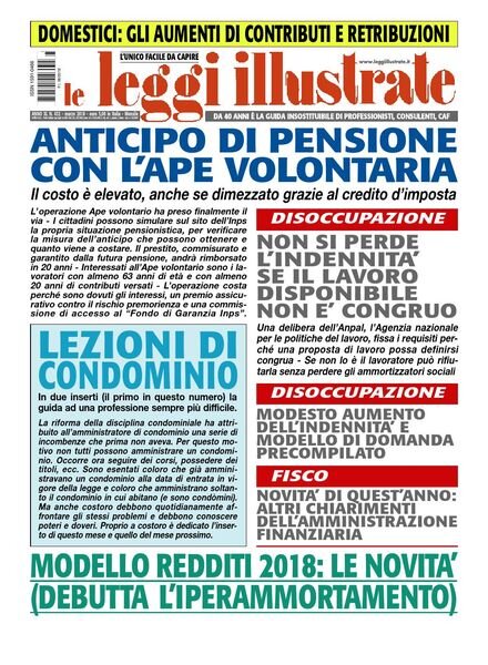 Leggi Illustrate – Marzo 2018 Cover