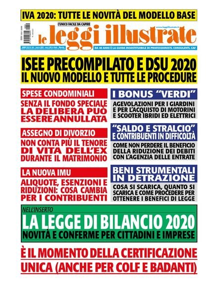 Leggi Illustrate – Marzo 2020 Cover
