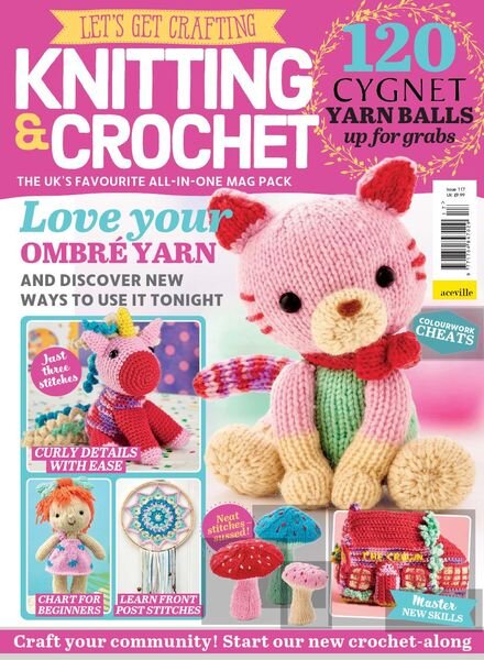 Let’s Get Crafting Knitting & Crochet – Issue 117 – December 2019 Cover