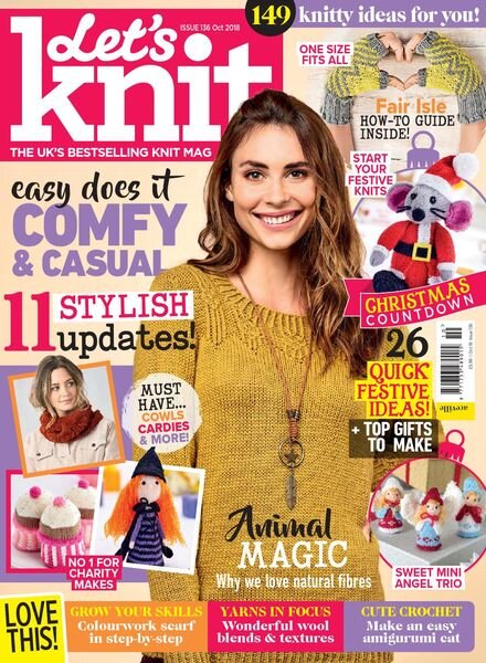Let’s Knit – Issue 136 – October 2018 Cover