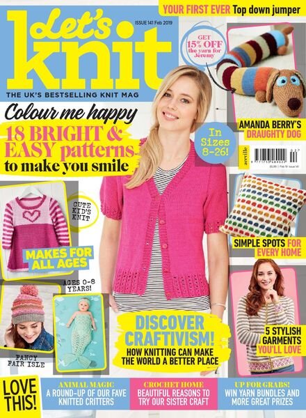 Let’s Knit – Issue 141 – February 2019 Cover