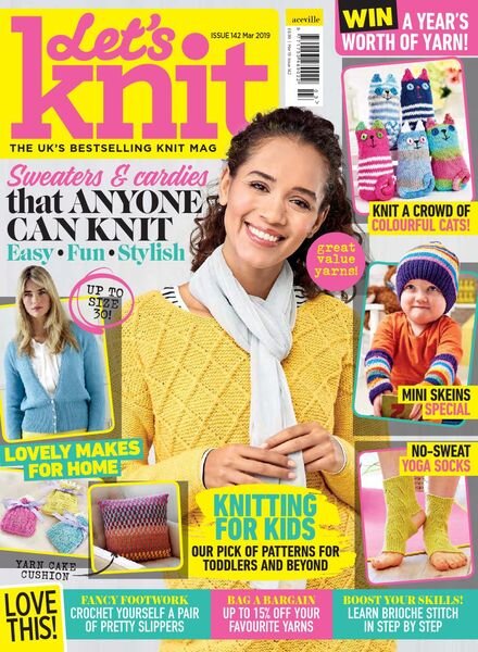 Let’s Knit – Issue 142 – March 2019 Cover