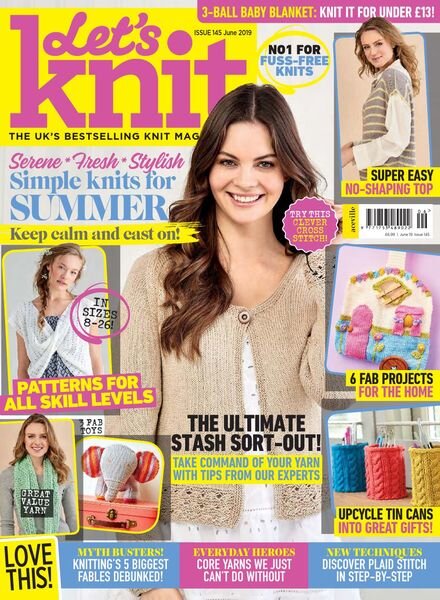 Let’s Knit – Issue 145 – June 2019 Cover