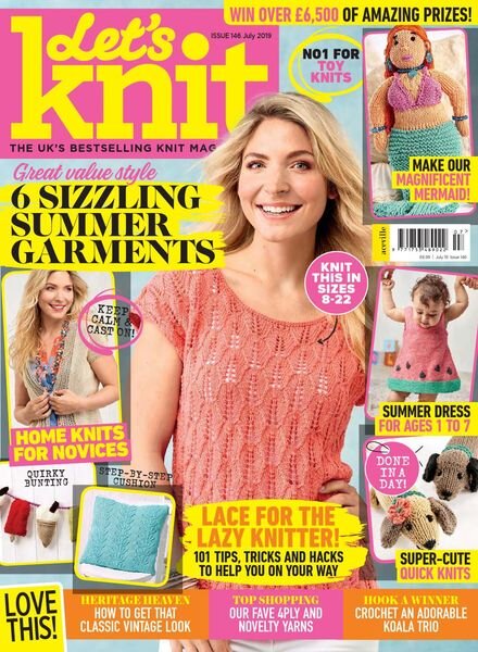 Let’s Knit – Issue 146 – July 2019 Cover