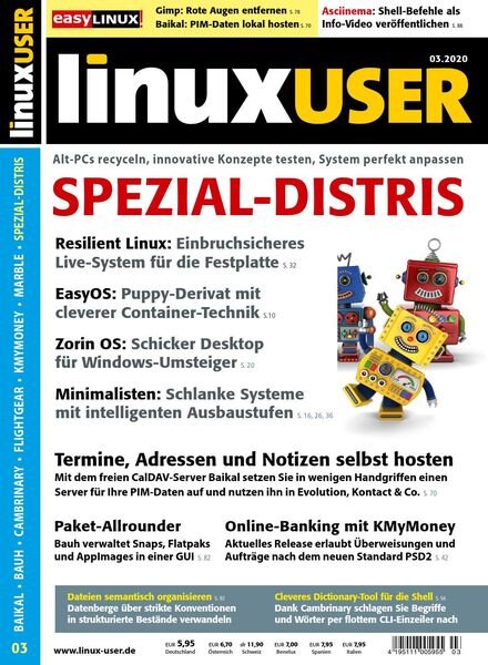 LinuxUser – Marz 2020 Cover