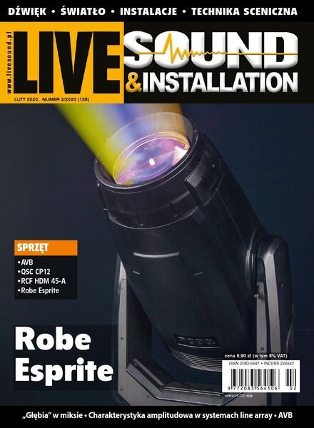 Live Sound & Installation – Luty 2020 Cover