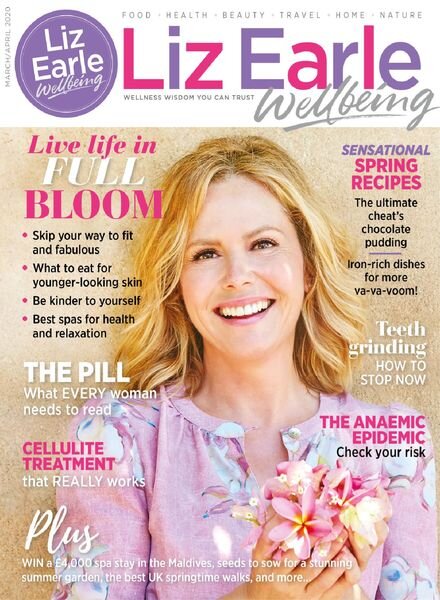 Liz Earle Wellbeing – March 2020 Cover