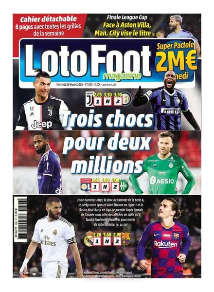 Loto Foot – 26 fevrier 2020 Cover