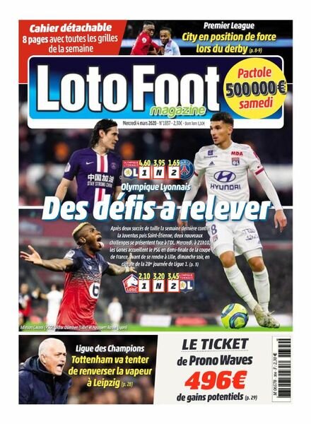 Loto Foot – 4 Mars 2020 Cover