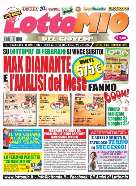 Lottomio del Giovedi – 6 Febbraio 2020 Cover
