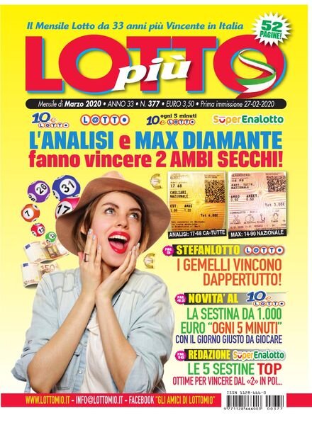 Lottopiu – Marzo 2020 Cover