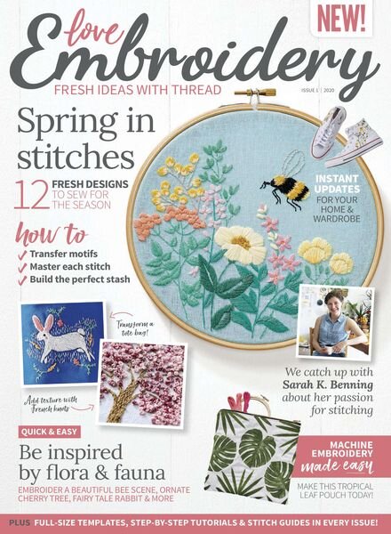 Love Embroidery – Issue 1 – March 2020 Cover
