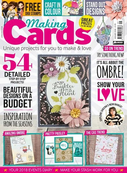 Making Cards & Papercraft – January 2018 Cover