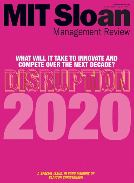 MIT Sloan Management Review – March 2020 Cover