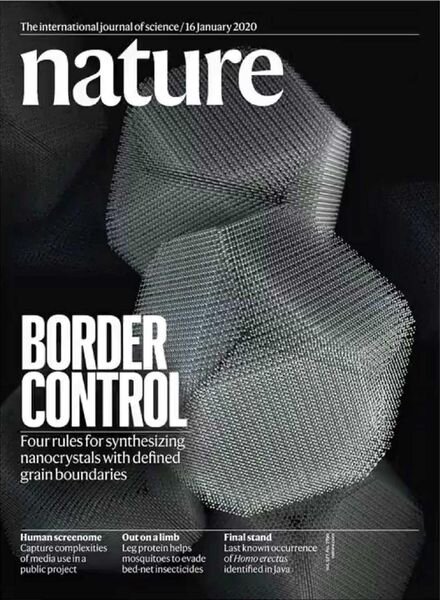 Nature – 16 January 2020 Cover