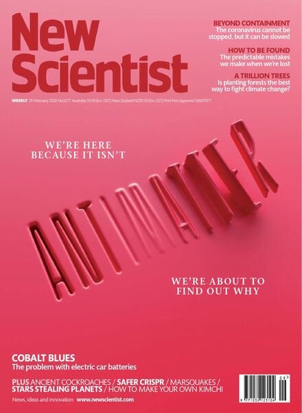 New Scientist Australian Edition – 29 February 2020 Cover