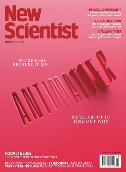 New Scientist International Edition – February 29, 2020 Cover