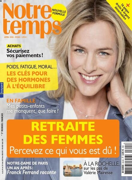 Notre Temps – Avril 2020 Cover