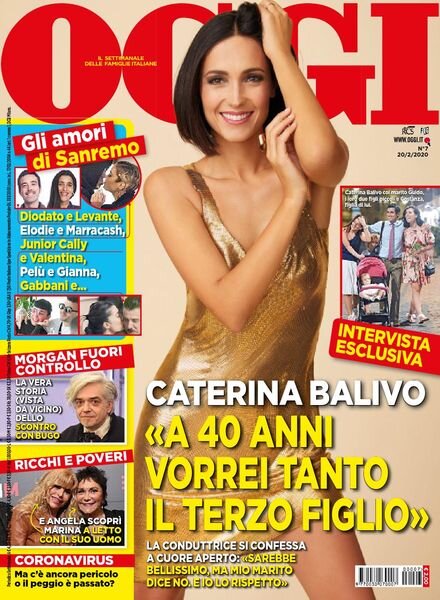 Oggi – 20 febbraio 2020 Cover