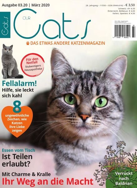 Our Cats – Marz 2020 Cover
