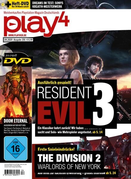 Play4 – Marz 2020 Cover