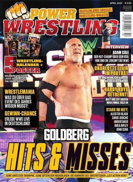 Power-Wrestling – April 2020 Cover