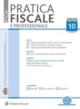 Pratica Fiscale e Professionale – 9 Marzo 2020