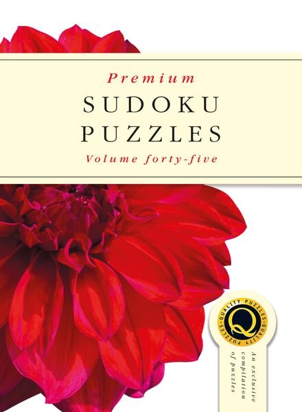 Premium Sudoku Puzzles – Issue 45 – August 2018 Cover