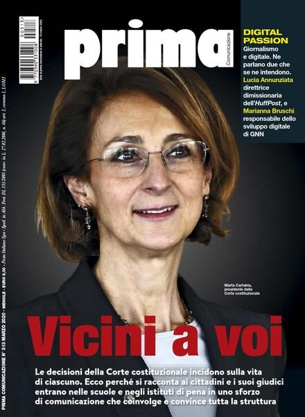 Prima Comunicazione – Marzo 2020 Cover