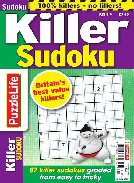 PuzzleLife Killer Sudoku – Issue 9 – March 2020 Cover