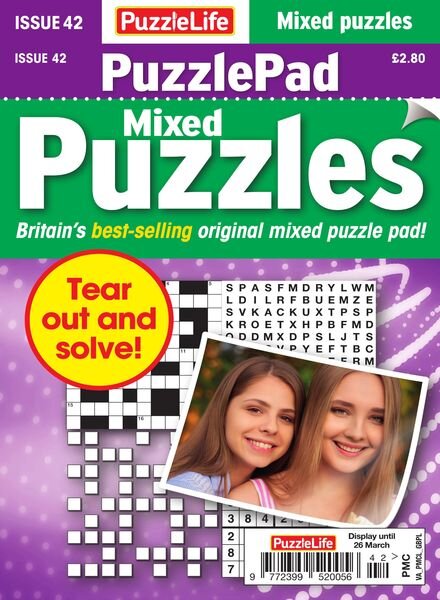 PuzzleLife PuzzlePad Puzzles – Issue 42 – February 2020 Cover