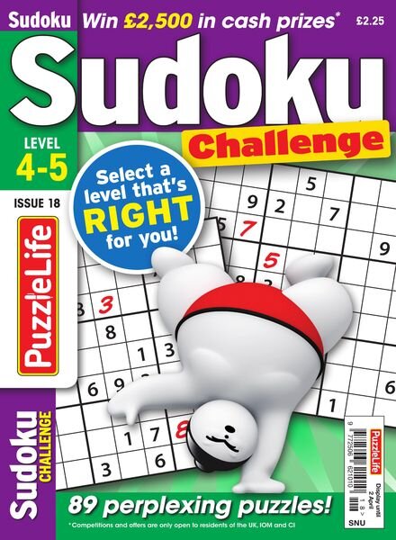 PuzzleLife Sudoku Challenge – Issue 18 – March 2020 Cover