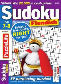 PuzzleLife Sudoku Fiendish – Issue 47 – February 2020