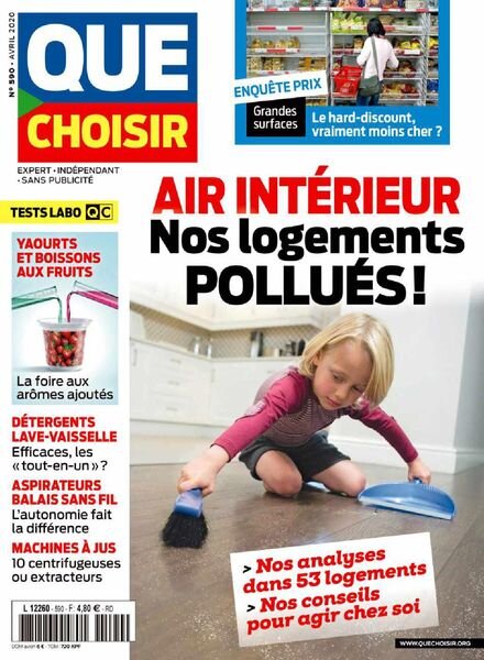 Que Choisir – Avril 2020 Cover