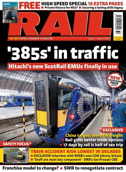 Rail – Issue 858 – August 1, 2018 Cover