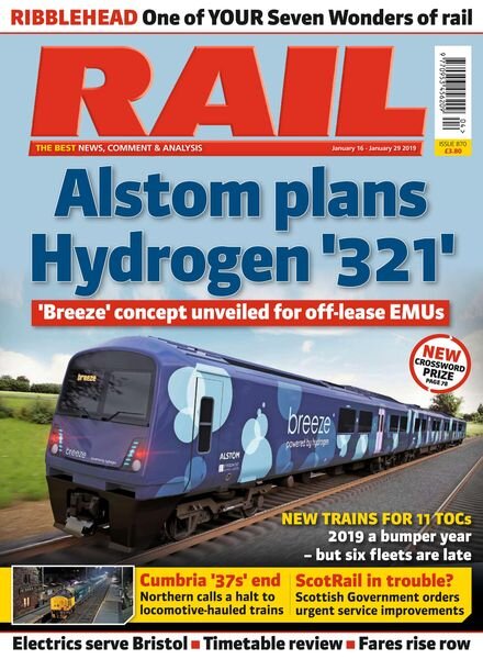 Rail – Issue 870 – January 16, 2019 Cover