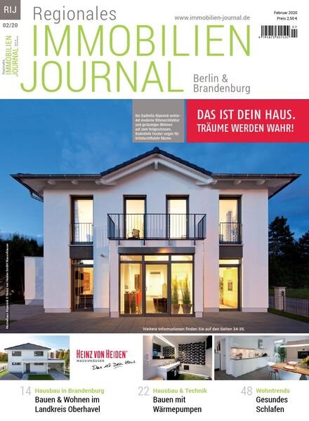 Regionales Immobilien Journal Berlin & Brandenburg – Februar 2020 Cover
