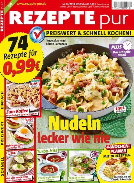 Rezepte pur – Juni 2018 Cover