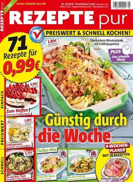 Rezepte pur – Mai 2018 Cover