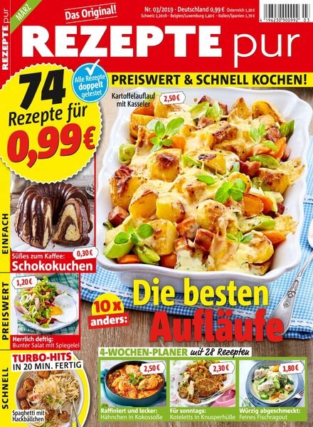 Rezepte pur – Marz 2019 Cover