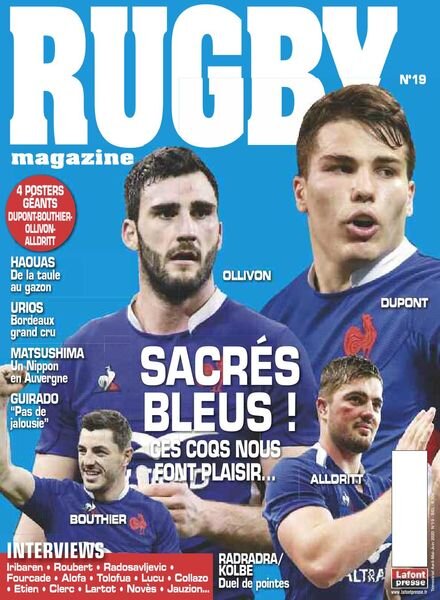 Rugby Magazine – avril 2020 Cover