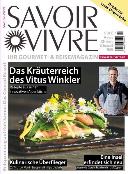 Savoir-Vivre – Marz-April 2020 Cover