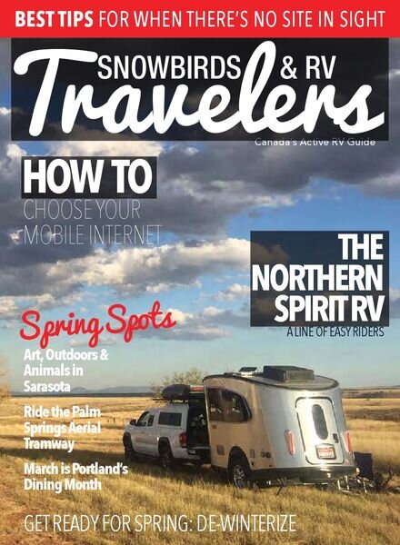 Snowbirds & RV Travelers – February-March 2020 Cover