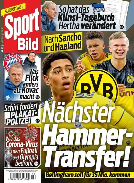 Sport Bild – 04 Marz 2020 Cover