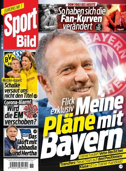 Sport Bild – 11 Marz 2020 Cover