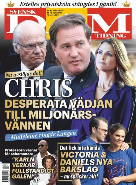 Svensk Damtidning – 12 mars 2020 Cover