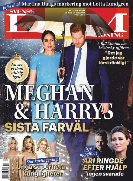 Svensk Damtidning – 19 mars 2020 Cover