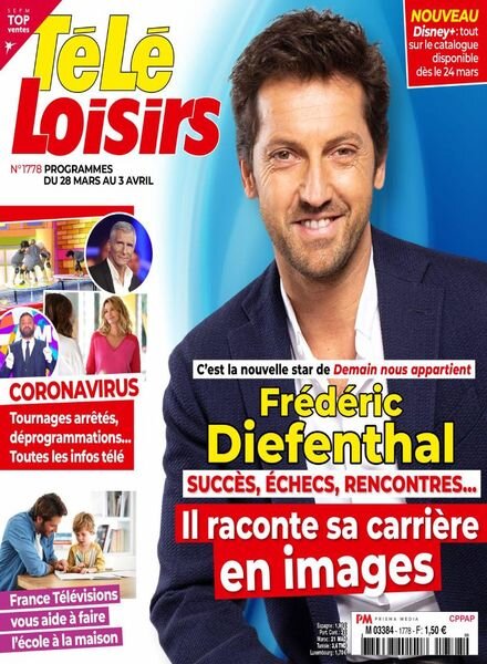 Tele Loisirs – 23 Mars 2020 Cover