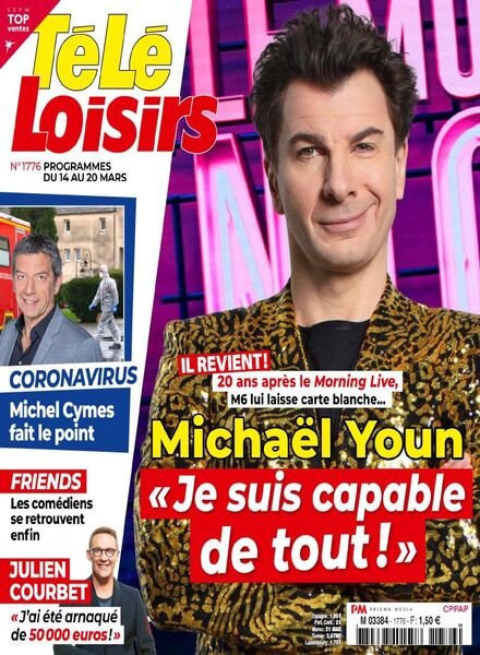 Tele Loisirs – 9 Mars 2020 Cover